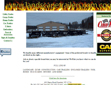 Tablet Screenshot of landscapetrailers.com